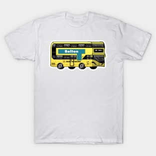 Bolton Transport for Greater Manchester (TfGM) Bee Network yellow bus T-Shirt